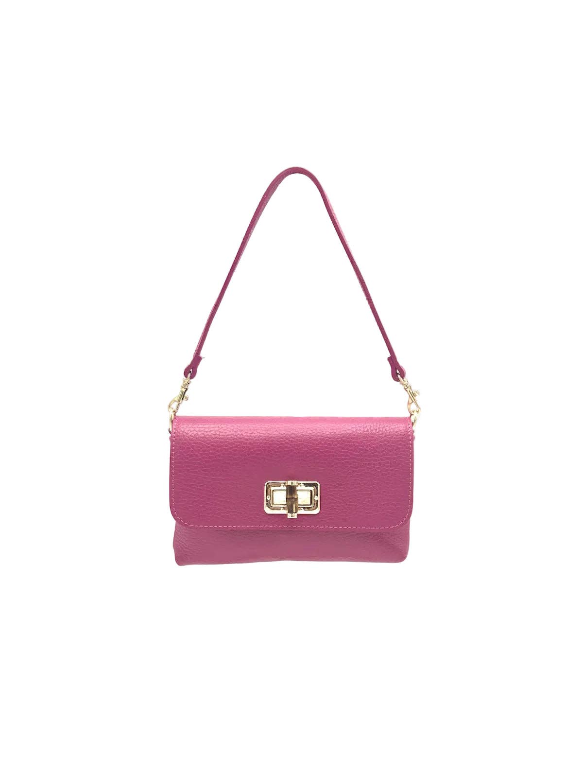 Suie Valentini srl - Summer Collection, Women's Mini Flap Crossbody Bag in Genuine Leather, Made in Italy, Art. 112720: Green