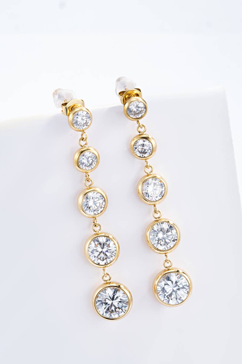 BYREN | ÉLINE L'ATELIER - Boucles d'oreille en acier inoxydable 124AQ351: Or