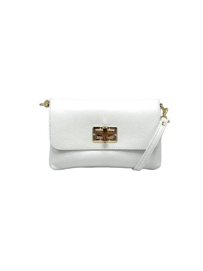 Suie Valentini srl - Summer Collection, Women's Mini Flap Crossbody Bag in Genuine Leather, Made in Italy, Art. 112720: Green