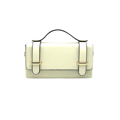 Suie Valentini srl - Genuine leather mini clutch bag with chain, Made in Italy, art. 112591: Bordeaux