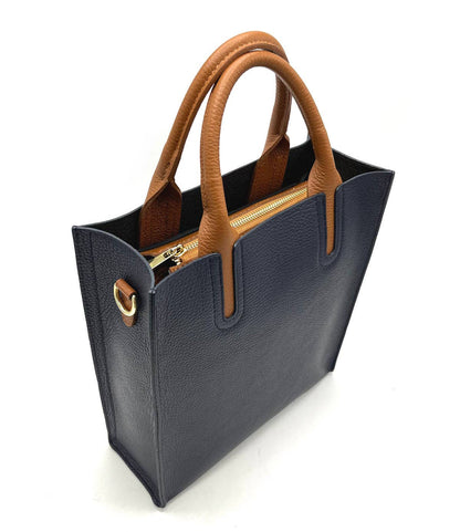 Suie Valentini srl - Genuine Leather Shoulder Bag for Women, Made in Italy, Art. 112445: Orange