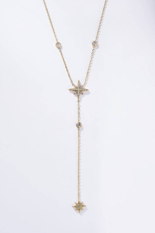 Elegante Edelstahl-Y-Kette Gold 224AQ203 | BYREN ÉLINE L'ATELIER