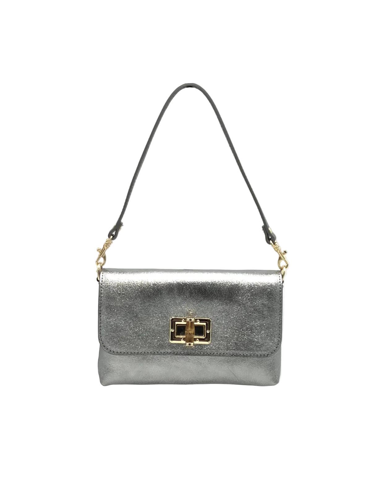 Suie Valentini srl - Summer Collection, Women's Mini Flap Crossbody Bag in Genuine Leather, Made in Italy, Art. 112720: Green