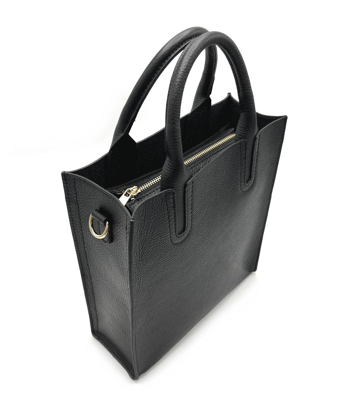 Suie Valentini srl - Genuine Leather Shoulder Bag for Women, Made in Italy, Art. 112445: Orange
