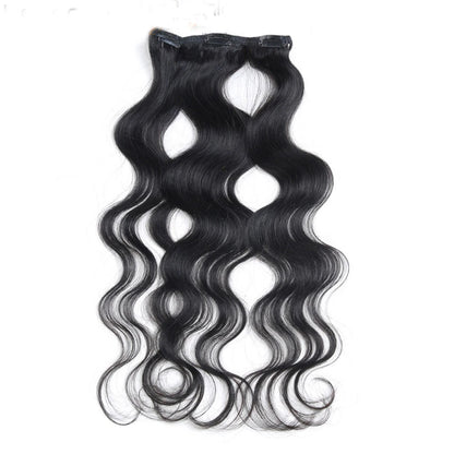 Clip in body wave human hair extensions 8 pieces 120g