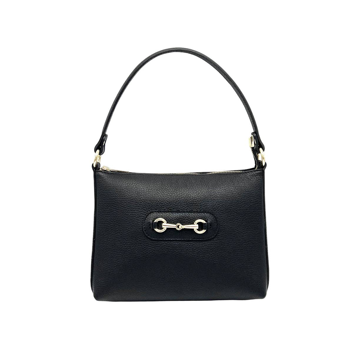 Suie Valentini srl - Genuine Leather Shoulder Bag with Shoulder Strap, Made in Italy, Art. 112660: Camel