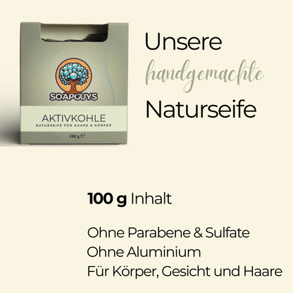 Aktivkohle Naturseife