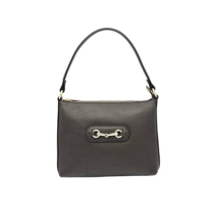 Suie Valentini srl - Genuine Leather Shoulder Bag with Shoulder Strap, Made in Italy, Art. 112660: Camel