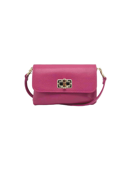 Suie Valentini srl - Summer Collection, Women's Mini Flap Crossbody Bag in Genuine Leather, Made in Italy, Art. 112720: Green