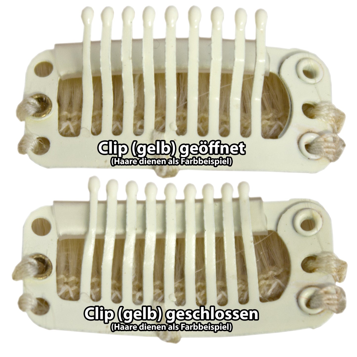 Clip-in Haar Extensions mit Echthaar, #04/613, Schokobraun /Platinblond, 40 50 60+cm, BASIC, BIONORA