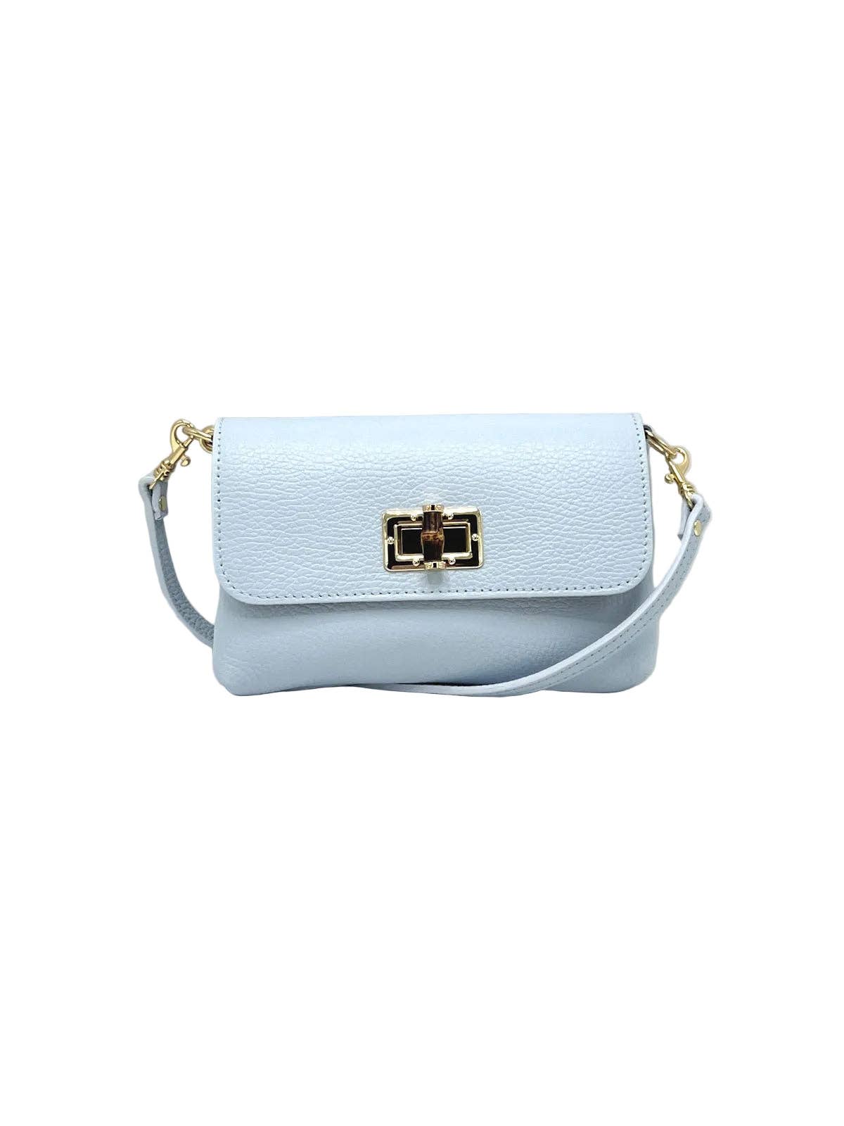 Suie Valentini srl - Summer Collection, Women's Mini Flap Crossbody Bag in Genuine Leather, Made in Italy, Art. 112720: Green