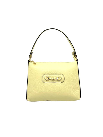 Suie Valentini srl - Genuine Leather Shoulder Bag with Shoulder Strap, Made in Italy, Art. 112660: Camel