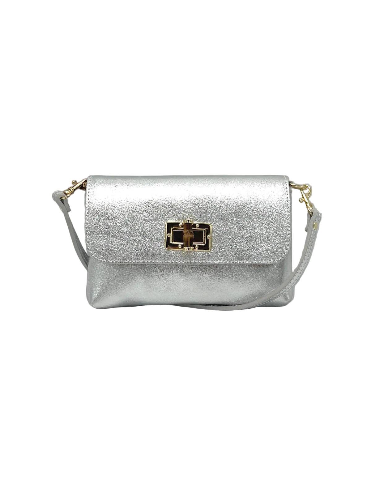 Suie Valentini srl - Summer Collection, Women's Mini Flap Crossbody Bag in Genuine Leather, Made in Italy, Art. 112720: Green