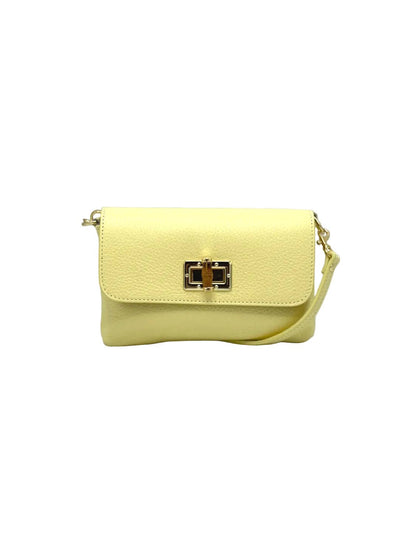 Suie Valentini srl - Summer Collection, Women's Mini Flap Crossbody Bag in Genuine Leather, Made in Italy, Art. 112720: Green