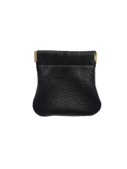 Leder-Münzbörse Schwarz 302003 | Suie Valentini Made in Italy