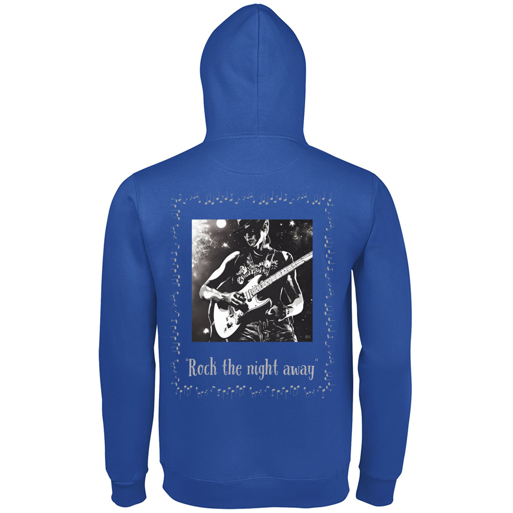 Men's Premium Hoodie Rock the Night Guitar RDG