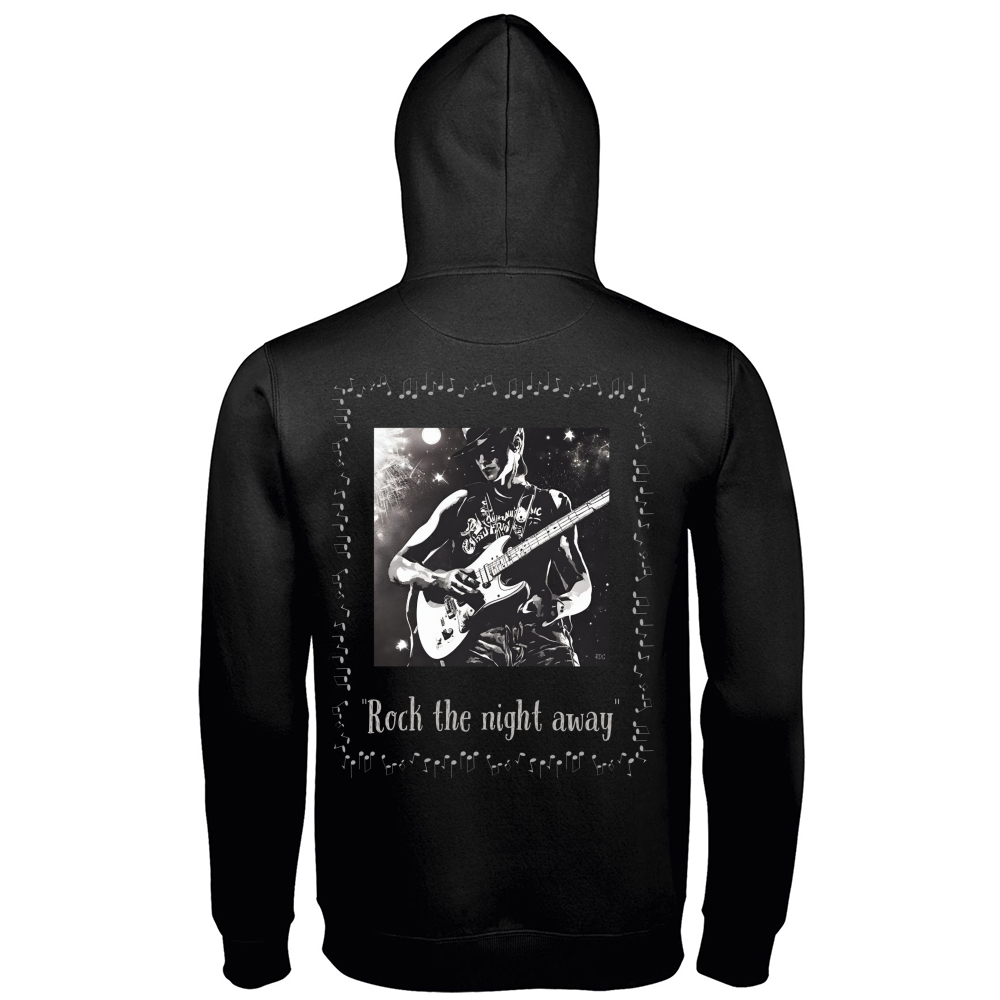 Men's Premium Hoodie Rock the Night Guitar RDG