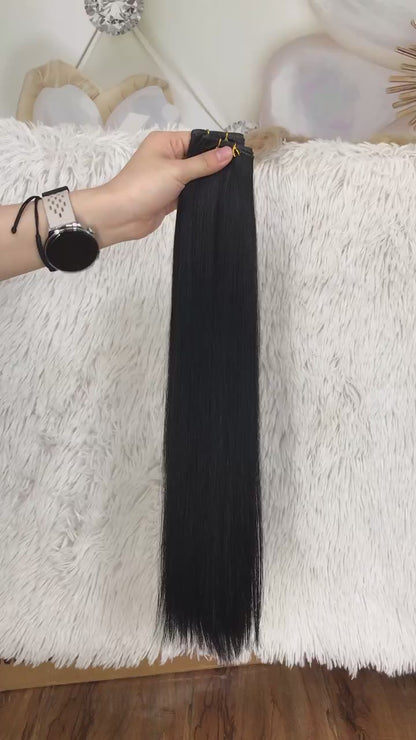 New Genius Weft Premium Virgin Russisches Echthaar Double Drawn