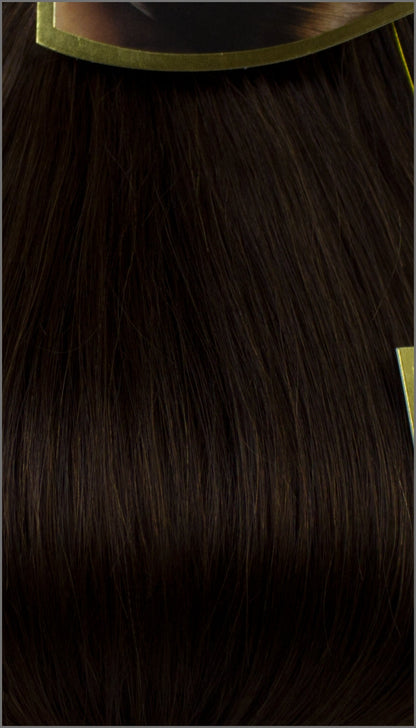 Clip-in Haar Extensions mit Echthaar, #04, Schokobraun, 40 50 60+cm,85-105g, PROFESSIONAL, BIONORA