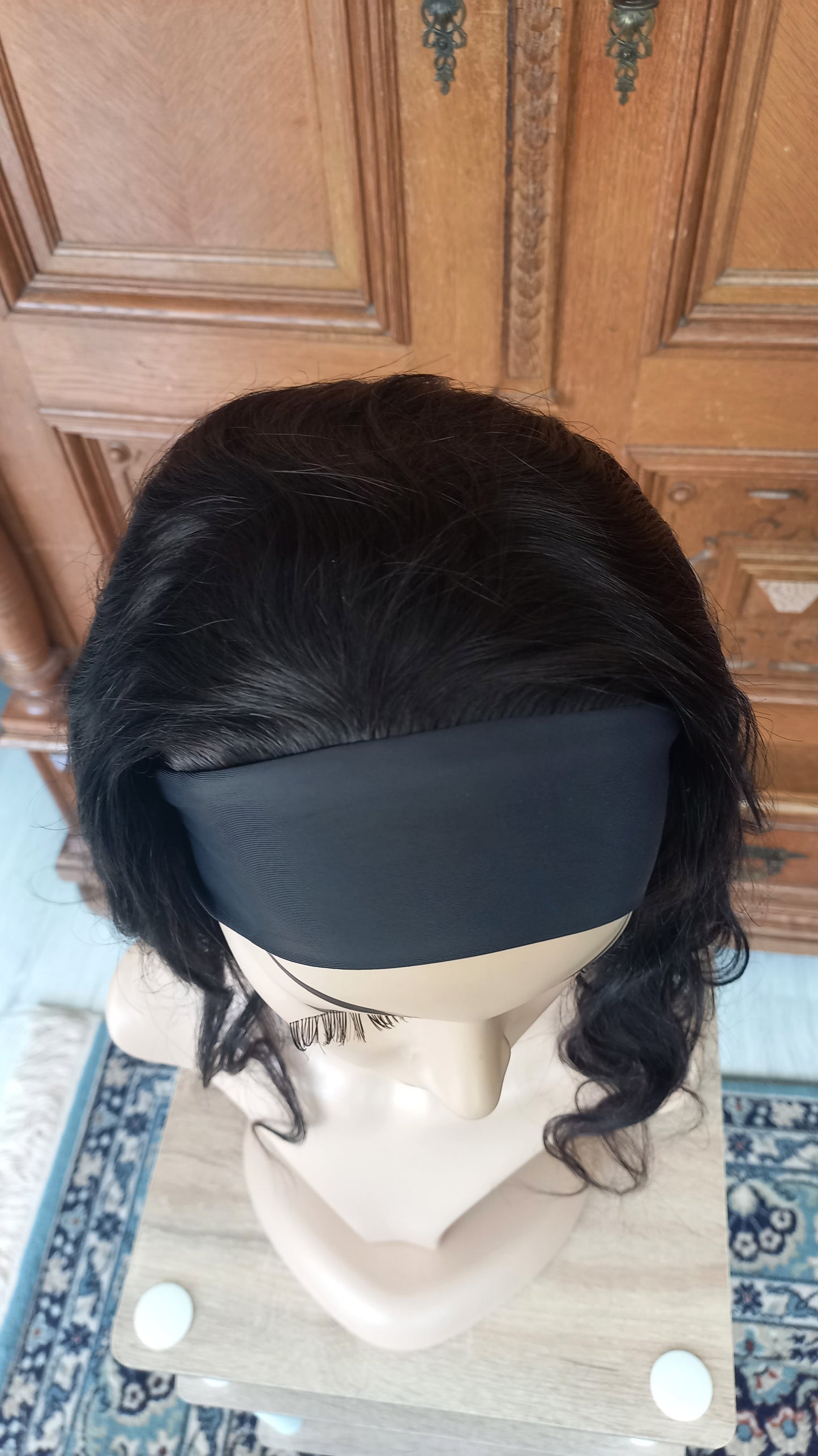 Body Wave Human Hair Headband Wig Black Brown