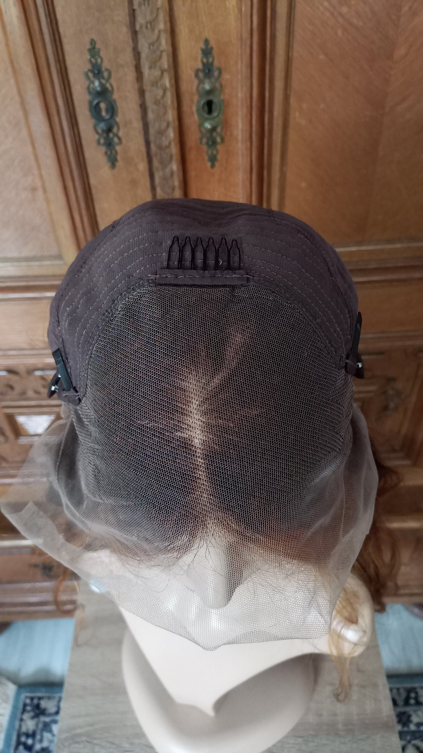 Körper Welle Echthaarperücke Ombre Braun 60 cm