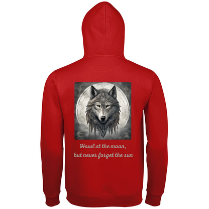 Men's Premium Hoodie Moon Wolf Howl RDG