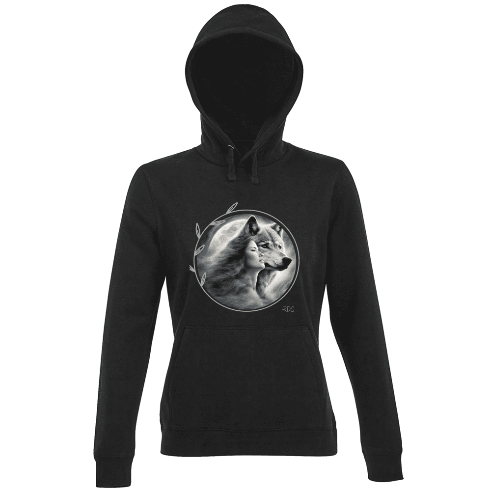 Women's Premium Hoodie Soul Wolf Woman Hoody RDG