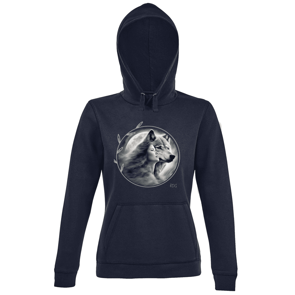 Women's Premium Hoodie Soul Wolf Woman Hoody RDG