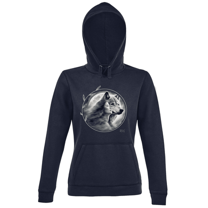 Women's Premium Hoodie Soul Wolf Woman Hoody RDG