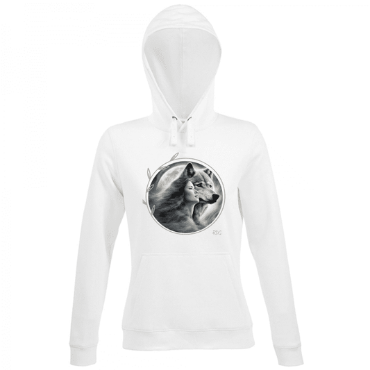 Women's Premium Hoodie Soul Wolf Woman Hoody RDG